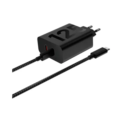 Motorola 125W-TurboPower Duo-Ladegerät Bis zu 125W USB-PD 3.0-Schnellladung, GaN-Technologie, USB-C- zu USB-C-Ladekabel im Lieferumfang enthalten