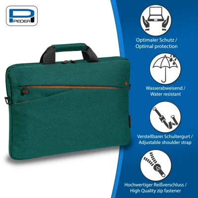 PEDEA Notebook Tasche "Fashion" für Geräte bis 17,3" (43,9cm) Türkis