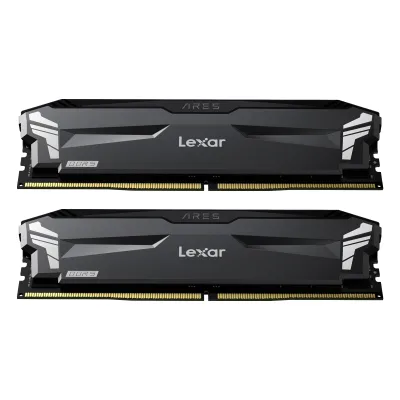 Lexar ARES OC Schwarz 32GB Kit (2x16GB) DDR5-6000 C30 DIMM, CL30-38-38-76, Intel XMP 3.0 / AMD EXPO