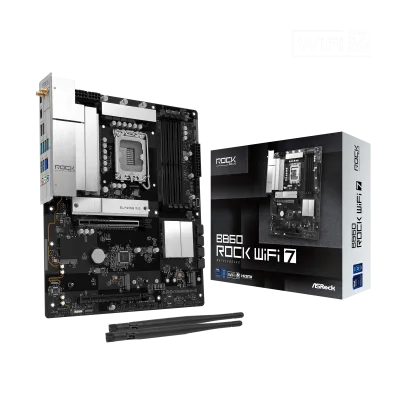 ASRock B860 Rock WiFi 7 Mainboard Sockel 1851