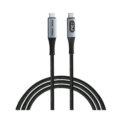 VERBATIM Sync & Charge Kabel USB-C zu USB-C 240W, 40 Gbps Display, 120 cm