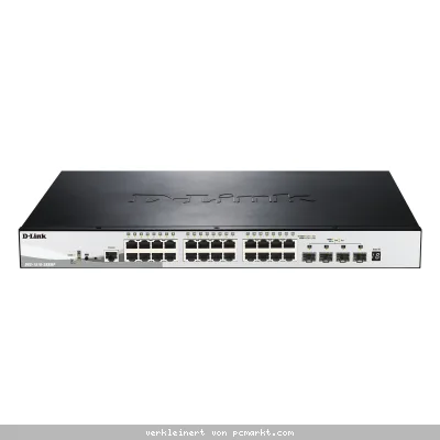 D-Link DGS-1510-28XMP Smart Managed Switch [24x Gigabit Ethernet PoE+, 370W, 4x 10 Gbit/s SFP+]