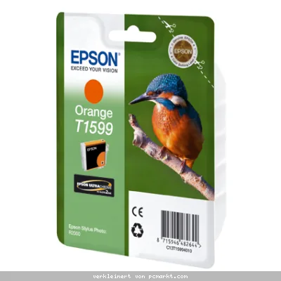 Epson T1599 Tintenpatrone Orange 17 ml Kompatibilität: Epson Stylus Photo R2000