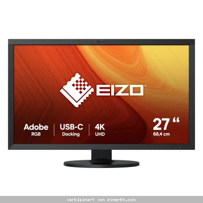 Eizo ColorEdge CS2740 Grafik Monitor - 68,4 cm (27 Zoll), LED, IPS-Panel, 4K UHD, Adobe RGB >99 %, DCI P3 90%, sRGB 100%, Höhe