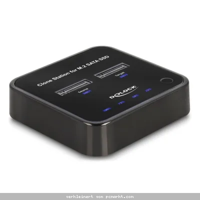 Delock M.2 Dockingstation für 2 x M.2 SATA SSD mit Klon Funktion