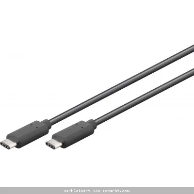 Goobay USB 3.1-Stecker (Typ C) > USB 3.1-Stecker (Typ C) [0,5m schwarz]