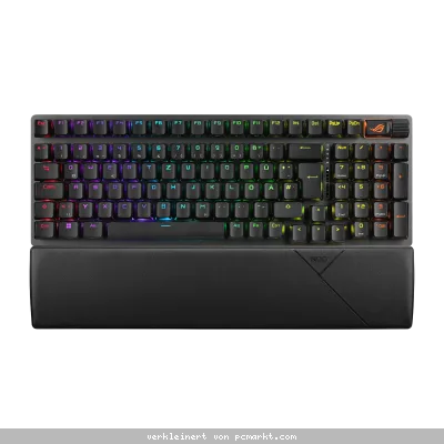 ASUS ROG Strix Scope II 96 Wireless mechanische Gaming Tastatur mit ROG NX-Switches und Handballenauflage