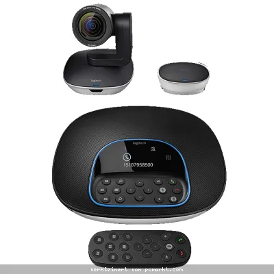 Logitech Group Konferenz Webcam Full-HD, 90° Blickfeld mit Freisprecheinrichtung, Fernbedienung