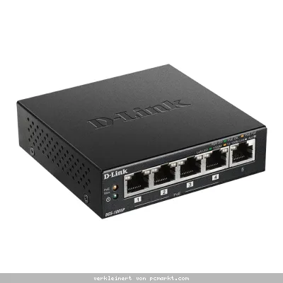 D-Link 5-Port Desktop Gigabit PoE+ Switch (DGS-1005P)