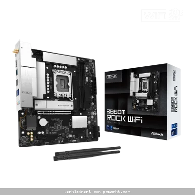 ASRock B860M Rock WiFi Mainboard Sockel 1851