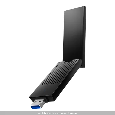 Cudy WU6500 WiFi 7 Adapter BE6500 Triband, USB 3.2 Gen 1x1 (5 Gbit/s) , Klappbare High-Gain-Antennen