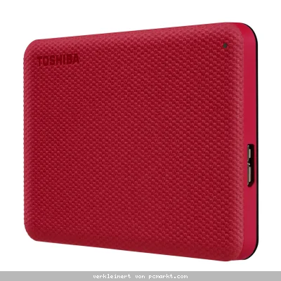 Toshiba Canvio Advance HDD 1TB Rot Externe Festplatte, USB 3.2 Gen 1x1 (5 Gbit/s)