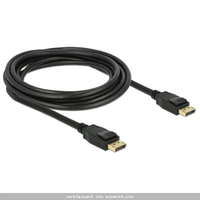 Delock Kabel Displayport 1.2 Stecker > Displayport Stecker [3m 4K]