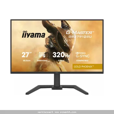 Iiyama GB2791QSU-B1 Gaming Monitor 27" QHD IPS, 320 Hz, 0.6 ms MPRT, USB-Hub, USB-C, G-Sync kompatibel