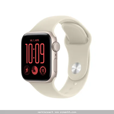 Apple Watch SE 3 40mm Polarstern Aluminium Case Polarstern Aluminium Case Sand Sport Band - S/M