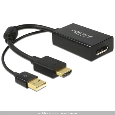Delock Adapterkabel [HDMI A-Stecker > Displayport 1.2 Buchse]