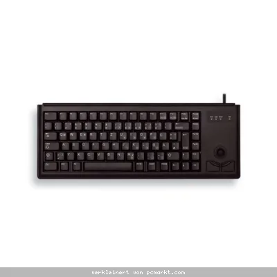 CHERRY Compact-Keyboard G84-4400, kabelgebunden, mit integriertem Trackball, schwarz