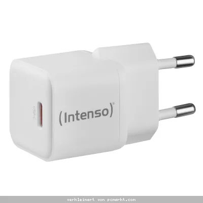 Intenso Netzteil Power Adapter W30C GaN, Anschluss: 1x USB-C Output: max. 30 Watt, GaN-Technologie, Weiß
