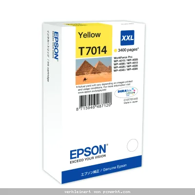 Epson T7014 Tintenpatrone Gelb 3.400 Seiten Für Kompatibilität, siehe Artikel-Beschreibung