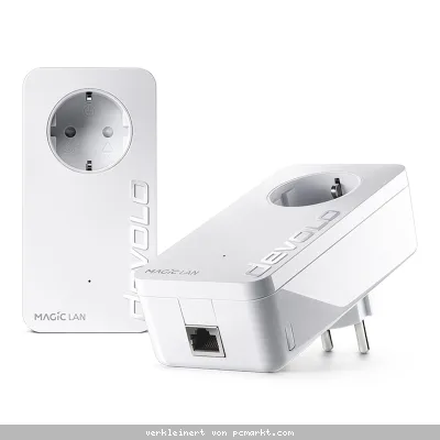 devolo Magic 2 LAN Powerline Starter Kit Powerline bis zu 2.400 Mbit/s, 1x Gigabit LAN (pro Einheit)