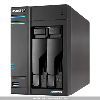 Asustor Lockerstor 2 Gen2+ NAS 2-Bay Intel Celeron N5105, 4GB DDR4 RAM, 0/2 HDD/SSD