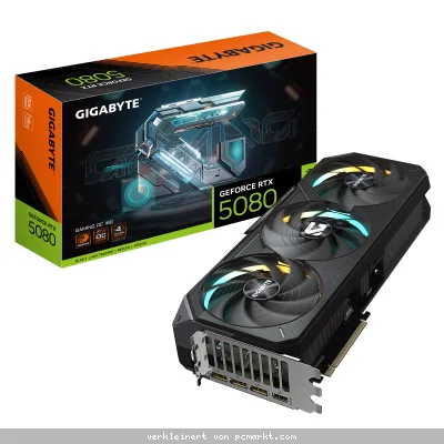 GIGABYTE GeForce RTX 5080 Gaming OC 16G - 16GB GDDR7, HDMI, 3x DP