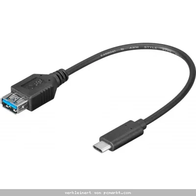 Goobay USB 3.0-Hi-Speed Adapter zu Typ-C (OTG) 0,2 m