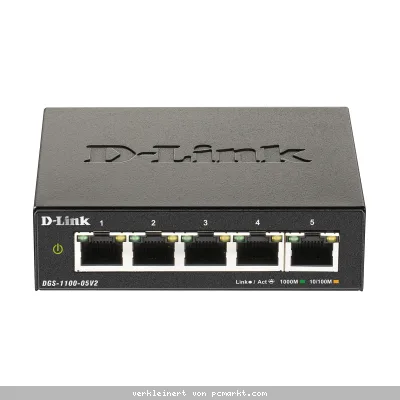 D-Link DGS-1100-05V2 Smart Managed Switch 5x Gigabit Ethernet
