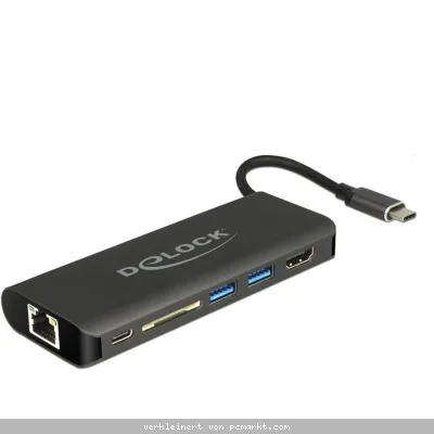 Delock USB Typ-C 3.1 Dockingstation mit HDMI, LAN & USB Anschluss