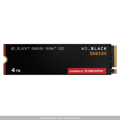 WD_BLACK SN850X SSD 4TB M.2 2280 PCIe Gen4 NVMe Internes Solid-State-Module