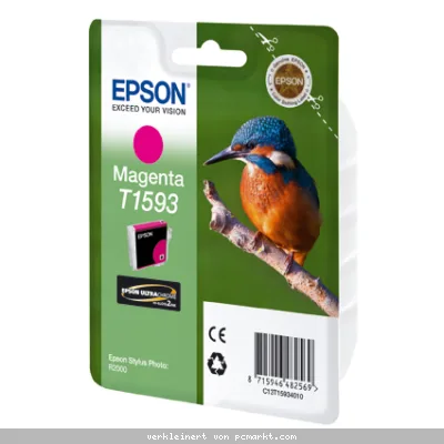 Epson T1593 Tintenpatrone Magenta 17 ml Kompatibilität: Epson Stylus Photo R2000