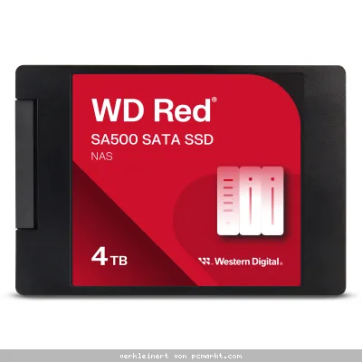 WD Red SA500 SSD 4TB 2.5 Zoll SATA Interne Solid-State-Drive