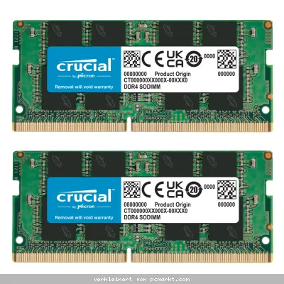 Crucial 16GB Kit (2x8GB) DDR4-3200 CL22 SO-DIMM