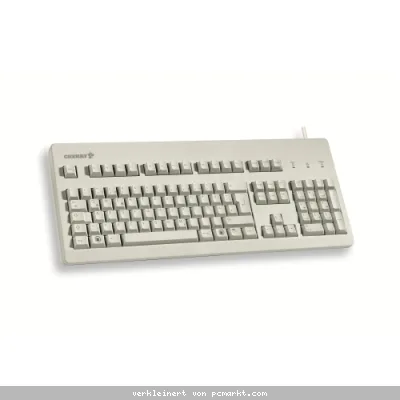 CHERRY G80-3000, USB (PS/2 über Adapter) Tastatur, hellgrau