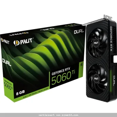 Palit GeForce RTX 5060 Ti Dual 8GB - 8GB GDDR7, HDMI, 3x DP