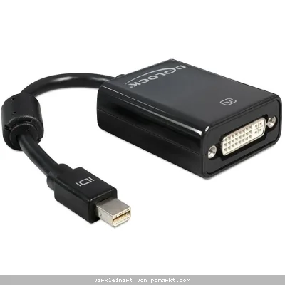Delock Adapter mini Displayport Stecker > DVI Buchse schwarz