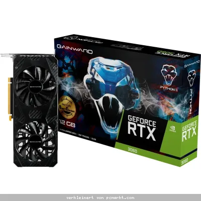 Gainward GeForce RTX 3060 Python II OC Grafikkarte - 12GB, 3x DisplayPort/1x HDMI