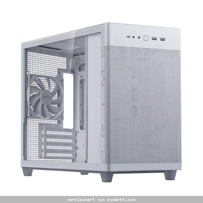 ASUS Prime AP201 TG White Edition | MicroATX PC-Gehäuse