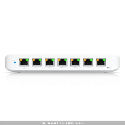 Ubiquiti Ultra 210W 8-Port Managed Switch 8x Gigabit Ethernet (7x PoE+), 1x PoE++ (zur Stromversorgung), 210W AC Adapter