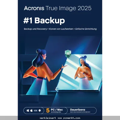 Acronis True Image 2025 [5 Geräte - Dauerlizenz]