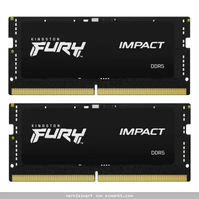 Kingston FURY Impact 32GB Kit (2x16GB) DDR5-4800 CL38 SO-DIMM Arbeitsspeicher