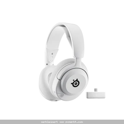 SteelSeries Arctis Nova 5X White kabelloses Gaming Headset für PC, XBOX, Switch, PlayStation, ClearCast 2.X Mikrofon, 60 Stunden Akkulaufzeit, weiß