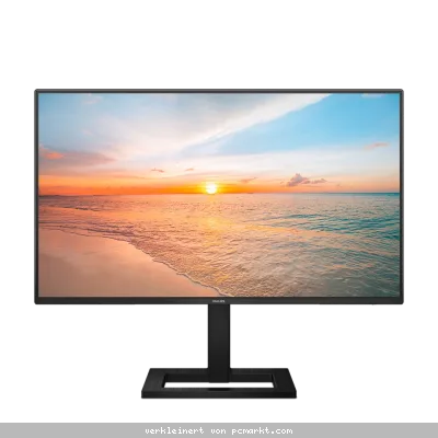 Philips 24E1N1300AE 24 Zoll Full HD Monitor, Lautsprecher, höhenverstellbar (1920x1080, 100 Hz, HDMI, USB-C (65W PD), USB Hub) schwarz