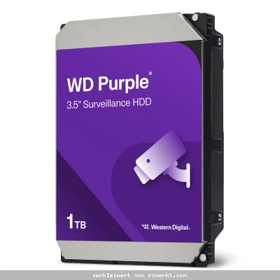 Western Digital WD Purple 1TB 3.5 Zoll SATA 64MB Interne Surveillance Festplatte