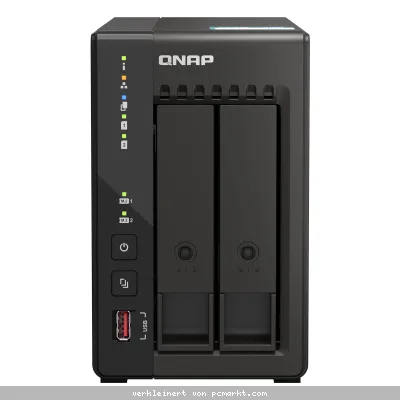 QNAP TS-253E-8G NAS 2-Bay [0/2 HDD/SSD, 2x 2.5GbE LAN, 8GB RAM]