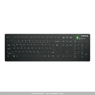 Cherry Active Key AK-C8112 Medical Wireless Keyboard, Schwarz Kabellose desinfizierbare Desktop-Hygienetastatur mit flachem Tastenprofil