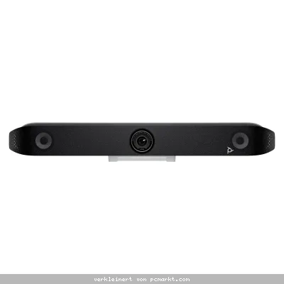 Poly Studio V52 Premium-USB-Videobar Kameraauflösung: 2160p, 4K UHD (3840 x 2160), 5-fach digital Zoom, Voll-Duplex-Audio, Zwei Lautsprecher (2x40W)