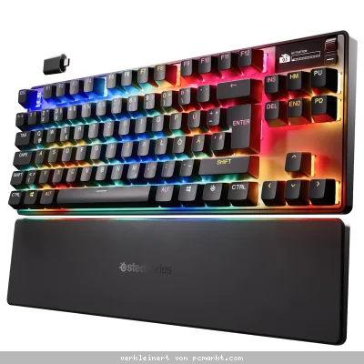 SteelSeries Apex Pro TKL Wireless Gen 3 DE-Layout - Kabellose Gaming Tastatur im E-Sports TKL-Formfaktor mit OmniPoint 3.0 HyperMagnetic-Schaltern
