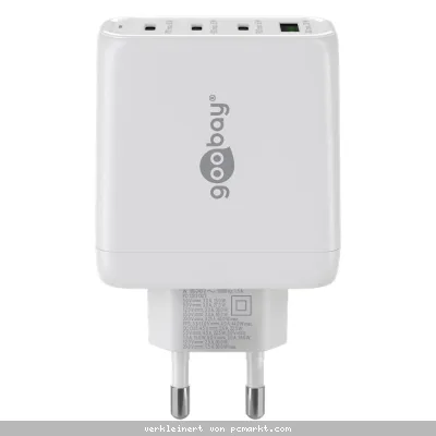 Goobay USB-C™ PD GaN Multiport-Schnellladegerät (68 W) weiß
