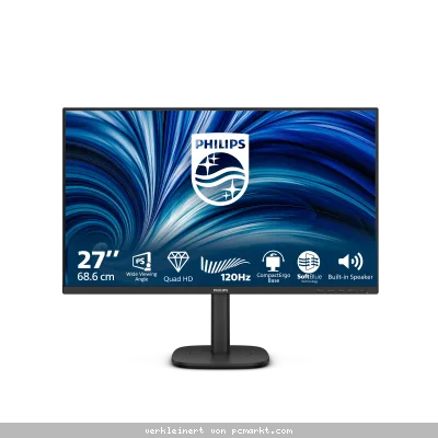 Philips 27B2N3500J 27 Zoll - QHD Office Monitor IPS-Panel, QHD, 120 Hz, 4ms, schwarz